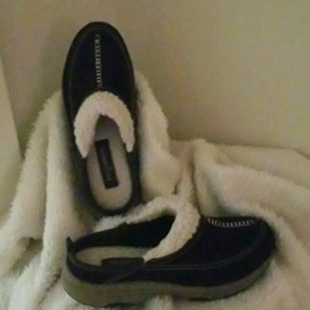 Warm, Cosy and comfortable leather mules